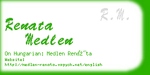 renata medlen business card